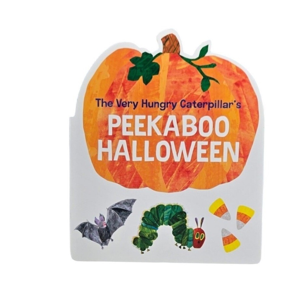 The Very Hungry Caterpillar Peekaboo Halloween Eric Carle Pumpkin Board Book